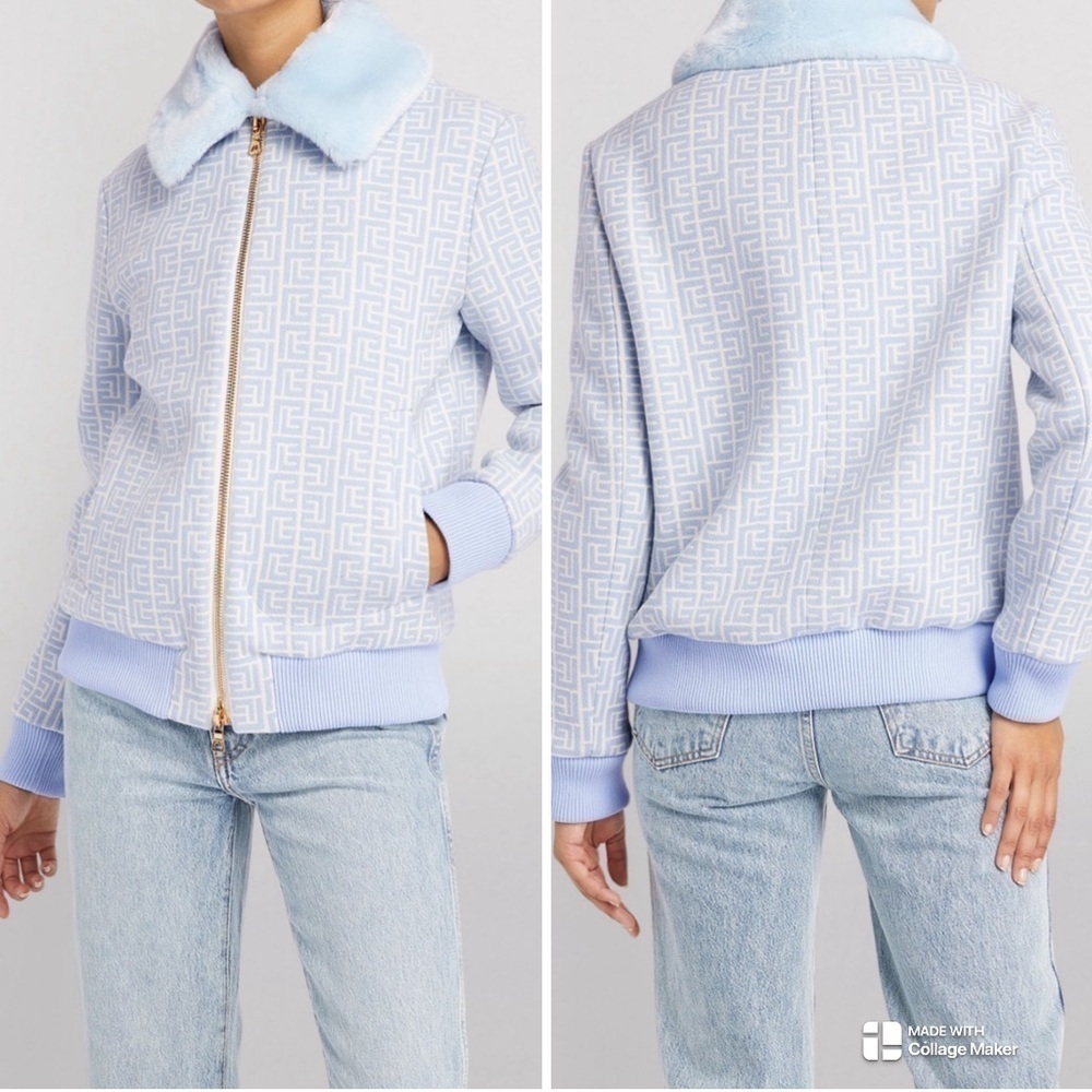 Balmain Virgin Wool Monogram Jacket - image 4